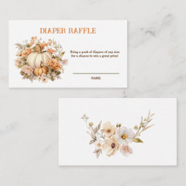 Tarjeta Raffle de pañales para pañales para la pie