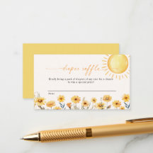 Tarjeta Raffle De Rayo Pequeño De Sol