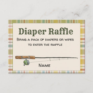 Tarjeta Raffle Diaper de Pescador