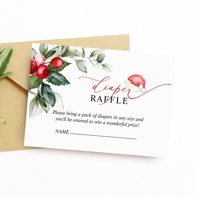 Tarjeta Raffle Diaper de verde de los navidades Re (Subido por el creador)