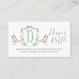 Tarjeta Raffle para pañales de cigüeña