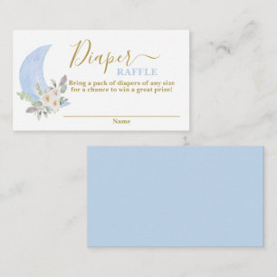Tarjeta Raffle para pañales de luna