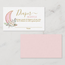 Tarjeta Raffle para pañales de luna