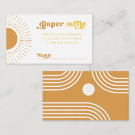 Tarjeta Raffle Sun Diaper | Tarjeta Baby Shower Su