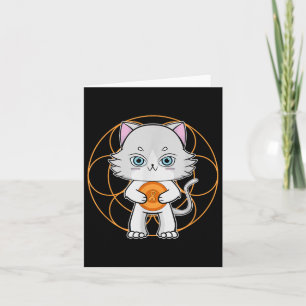 Tarjeta Ragdoll lindo Anime Leucemia felina Conciencia M