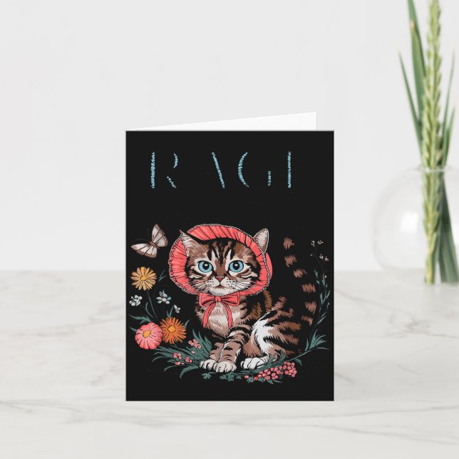 Tarjeta Rage Consumes Me Funny Cat Meme  (Anverso)