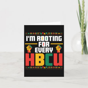 Tarjeta Raíces Para Cada Hbcu Melanin Africano Black Histo