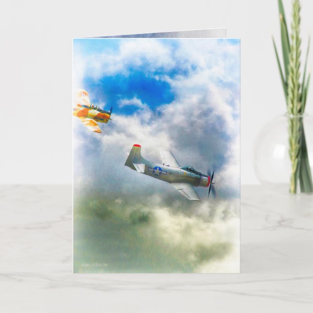 Tarjeta RAIDERS DE LA FUERZA AÉREA DE LAS Aeronaves WW2 (Anverso)