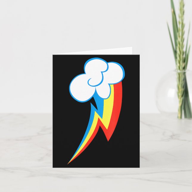 Tarjeta Rainbow Dash Cuties Mark  (Anverso)