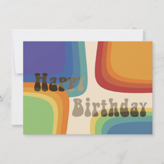 Tarjeta Rainbow square0s