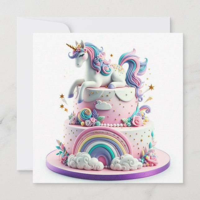 TARJETA RAINBOWS & UNICORNS (Anverso)