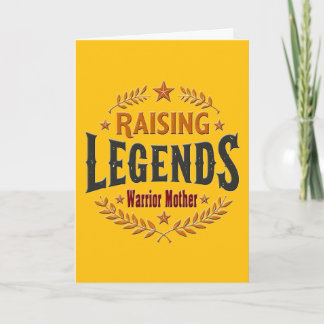 Tarjeta Raising Legends – Warrior Mother Design