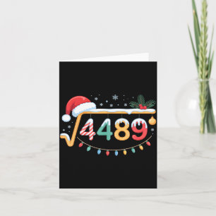 Tarjeta Raíz Cuadrada 4489 Divertido 67 Meme Profesor de M