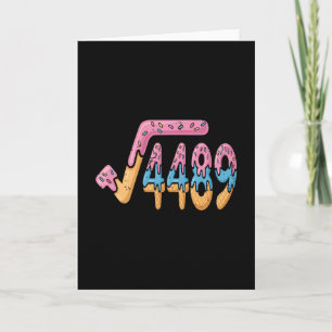 Tarjeta Raíz Cuadrada 4489 Helado Jerga Matemática 67 Seis