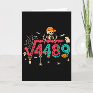 Tarjeta Raíz Cuadrada 4489 Profesor de Matemáticas Diverti