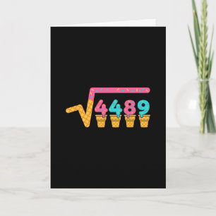 Tarjeta Raíz Cuadrada De 4489 Helado Goteo Meme Jerga 67 6