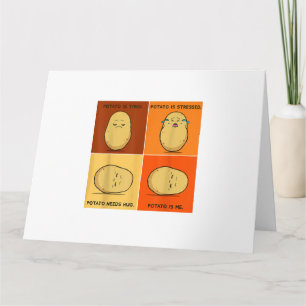 Tarjeta Raíz de Potato Vegetable Tater Vegan Lover Keto