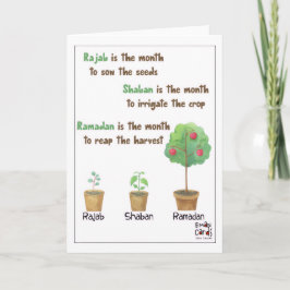 Tarjeta Rajab - Holy Month Blessings