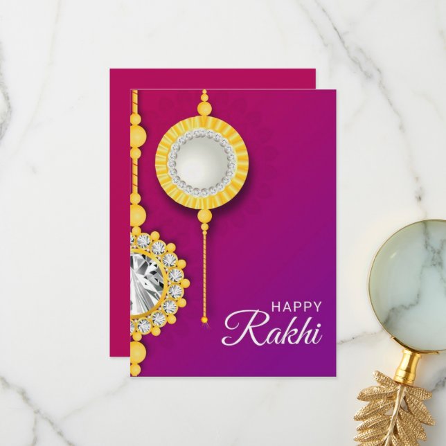 Tarjeta Rakhi para Hermano (Anverso/Reverso In Situ)