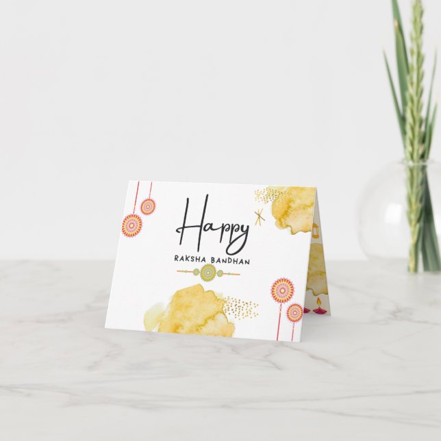 Tarjeta Raksha Bandhan (Anverso)