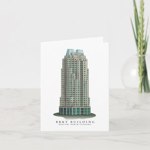 Tarjeta Raleigh céntrico, NC Notecards