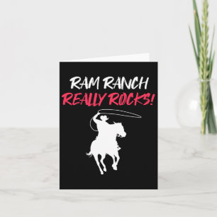 Tarjeta Ram Ranch Rockea Realmente Caballo Caballo Montand