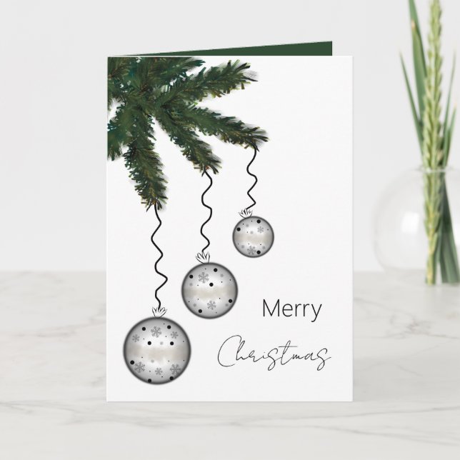 Tarjeta Rama de árbol de Navidad (Anverso)