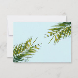 Tarjeta Rama de árbol de palma