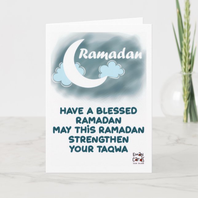 Tarjeta Ramadán - Bendiciones del Mes Santo (Anverso)