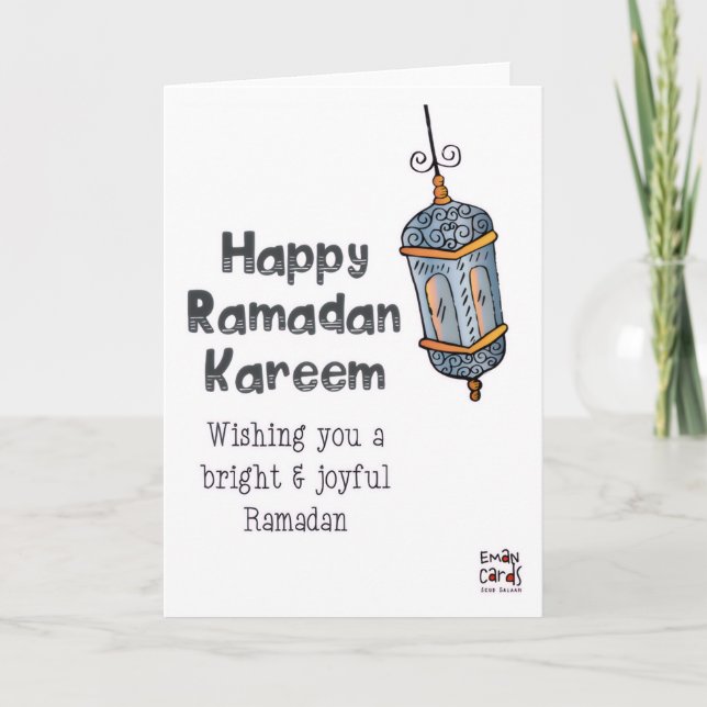 Tarjeta Ramadán - Bendiciones del Mes Santo (Anverso)