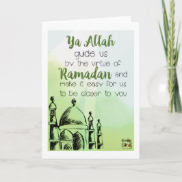 Tarjeta Ramadán - Bendiciones del Mes Santo - Dua