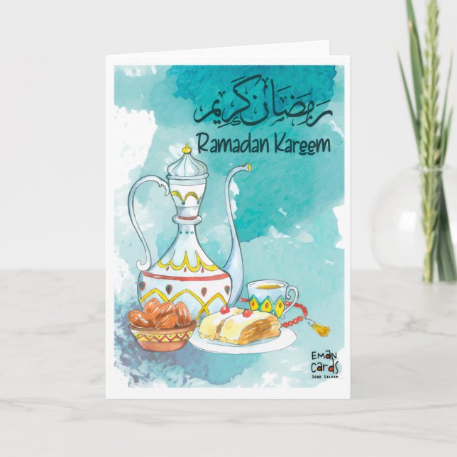 Tarjeta Ramadan Kareem - Nice Meal (Anverso)
