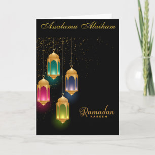 Tarjeta Ramadán Kareem y Eid Mubarak Saludo Personalizado