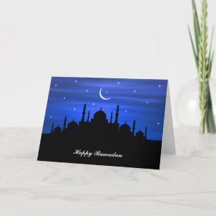 Tarjeta Ramadán Luna y Mezquita