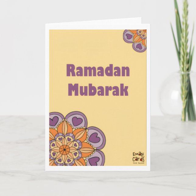 Tarjeta Ramadan Mubarak (Anverso)