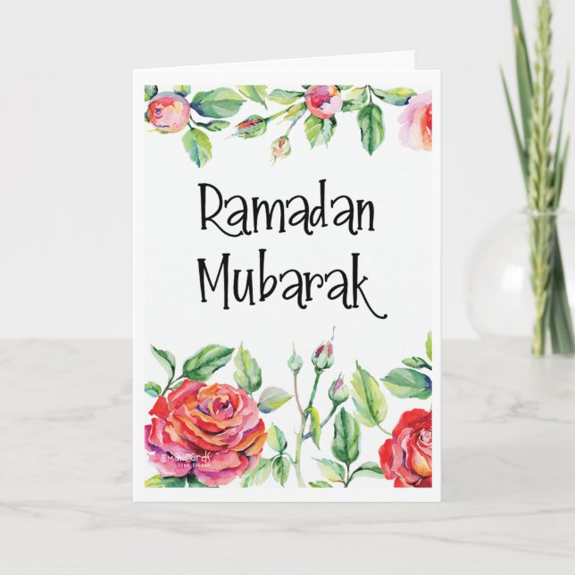 Tarjeta Ramadan Mubarak (Anverso)