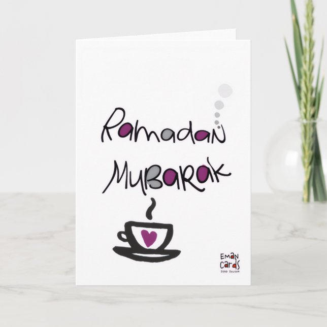 Tarjeta Ramadan Mubarak (Anverso)