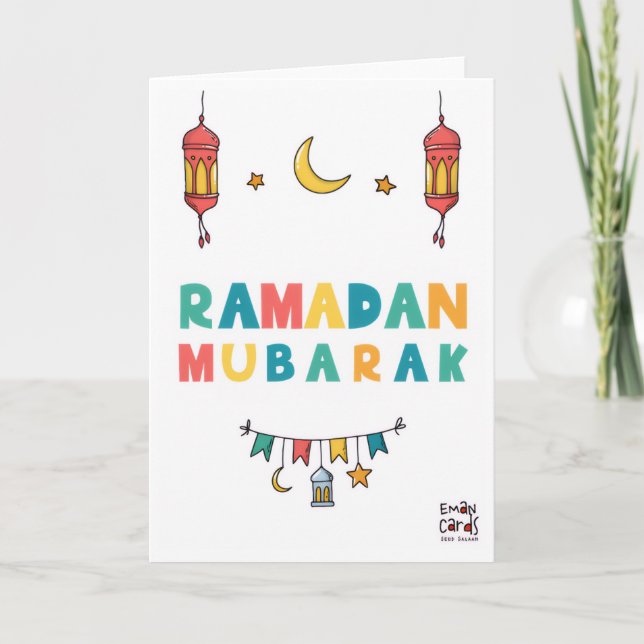 Tarjeta Ramadan Mubarak (Anverso)
