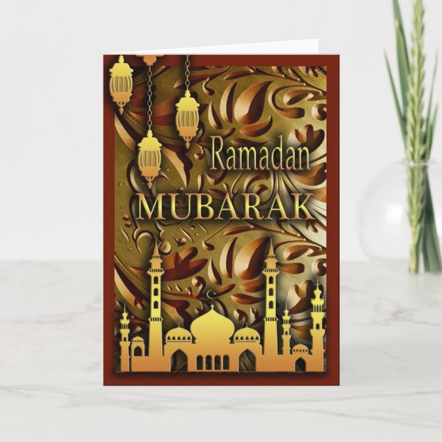 Tarjeta Ramadan Mubarak (Anverso)
