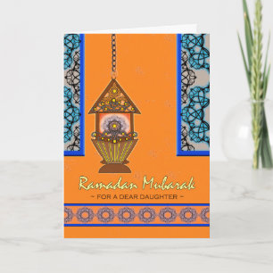 Tarjeta Ramadan Mubarak para su hija, Fanoos Lantern