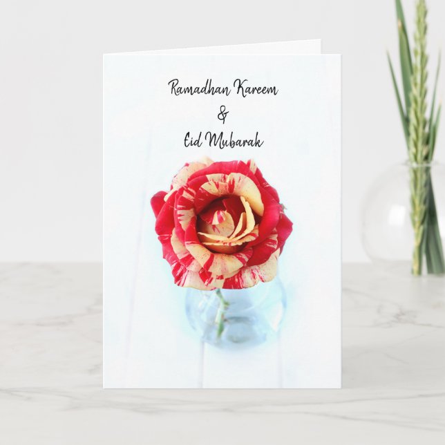 Tarjeta Ramadhan Kareem y Eid al Mubarak (Anverso)