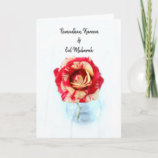 Tarjeta Ramadhan Kareem y Eid al Mubarak