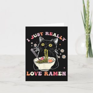 Tarjeta Ramen Cat Anime Kawaii Clothes Otaku Clothing Mang