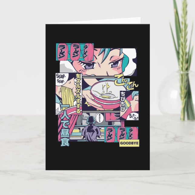 TARJETA RAMEN SHOP ANIME (Anverso)