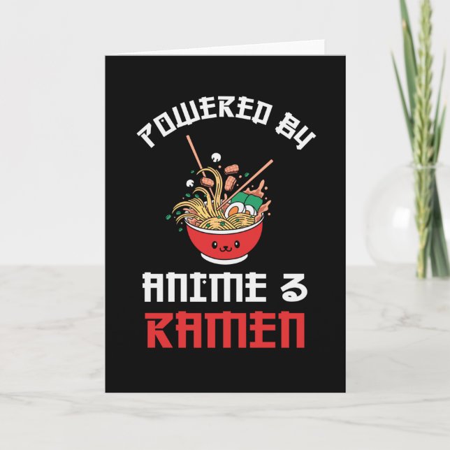 Tarjeta Ramen y Anime Lovers | Regalo perfecto (Anverso)