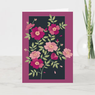 Tarjeta Ramilletes rosados para el día de madre