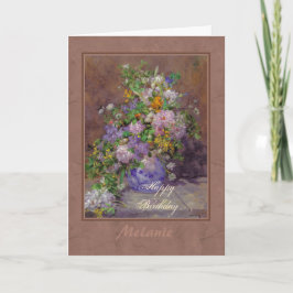 Tarjeta Ramo de flores de primavera de Renoir CC0864 Feliz