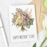 Ramo de flores de rosa Día de la madre
