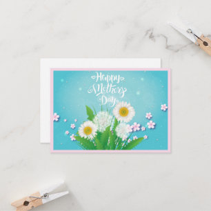 Tarjeta Ramo de flores silvestres del Día de la Madre en t