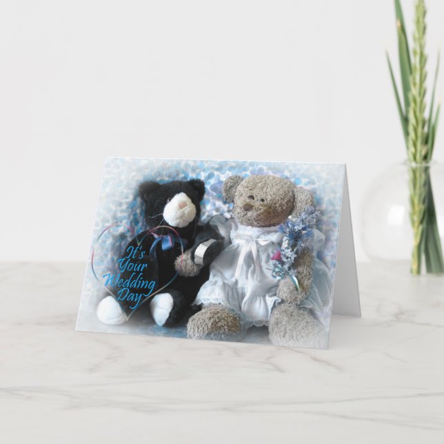 Tarjeta Ramo de la boda del oso (Anverso)